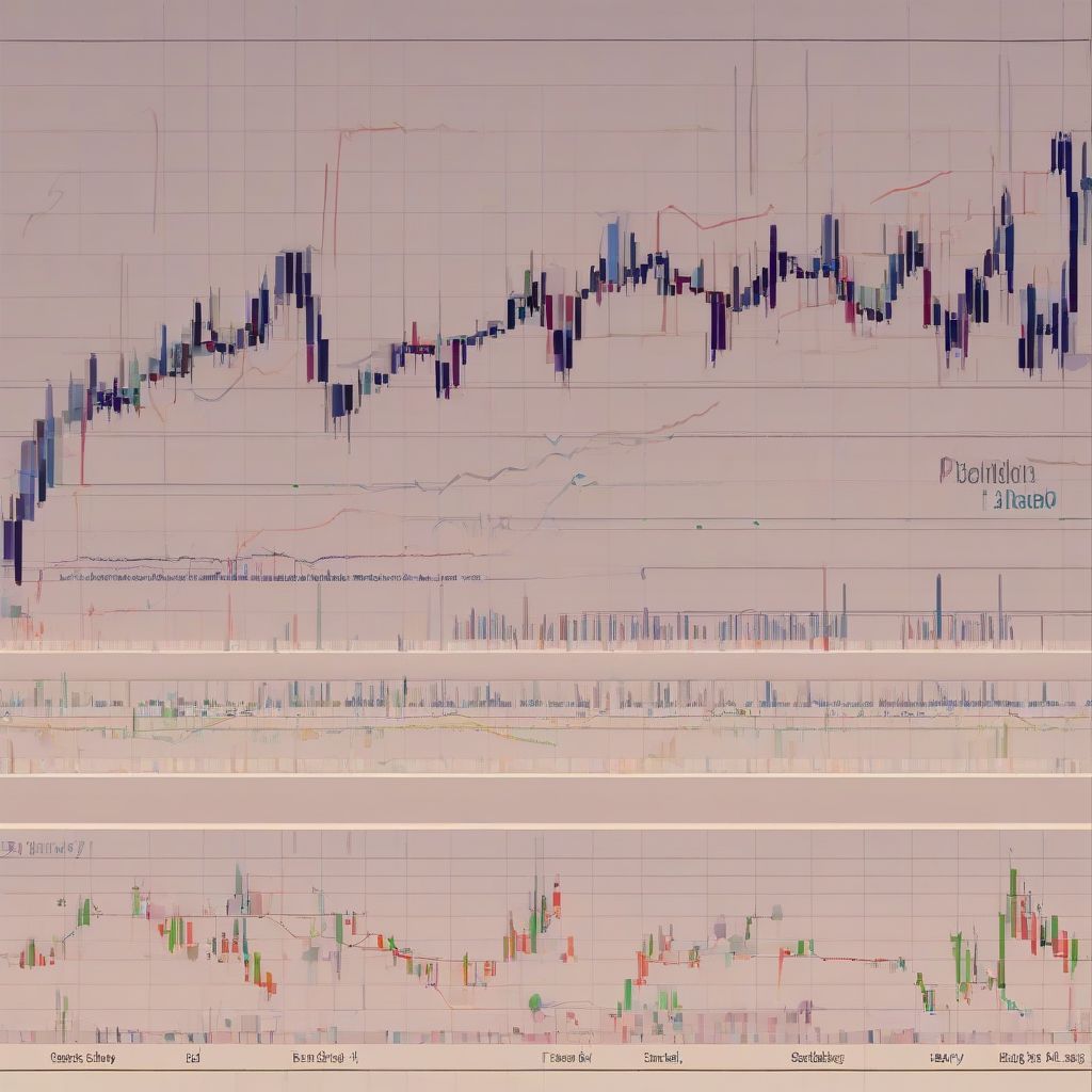 Stock Market Chart with Candlestick Patterns